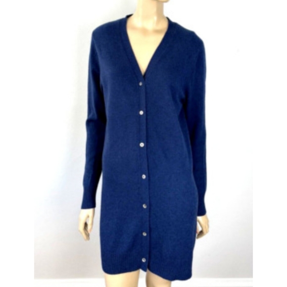 90's Red Collared Cashmere Cardigan Sweater by Precious Fibers